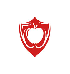 Apple Shield Business Logo Design