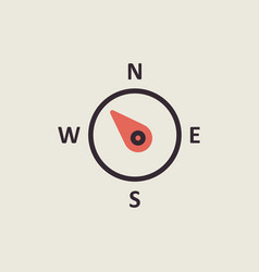 Compass Wind Rose Icon Direction Northwest