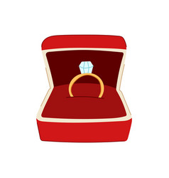 Jewellery Proposal Ring Box Cartoon