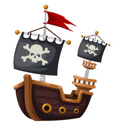 Shippirate ship Royalty Free Vector Image - VectorStock