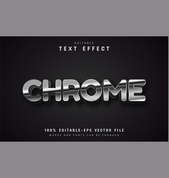 Chrome Text Effect Editable