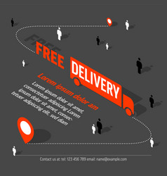 Free Delivery Shipping Flyer Advertisement