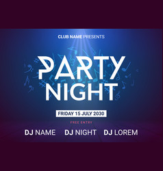 Dance Music Night Poster Background Night Club