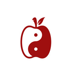 Apple Yin Yang Creative Logo Design