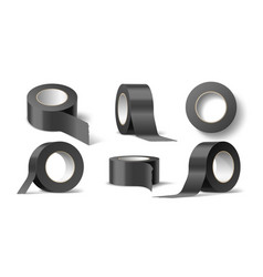 Black Electrical Tape Realistic Self Adhesive