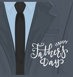 Happy Fathers Day Greeting Card With Suit