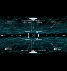 Military Hud Interface Target Aim Controls Screen