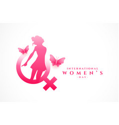 International Womens Day Holiday Card With Gender