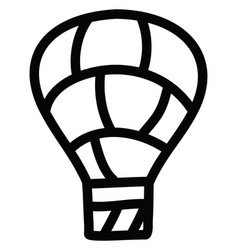 Straight Cut Gore Air Balloon Icon On White