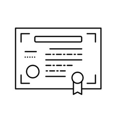 Company Share Document Line Icon