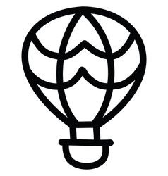 Diagonal Gore Air Balloon Icon On White