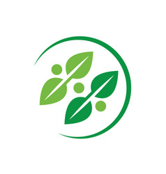 Organic Leaves Icon Design Template