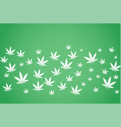 Cannabis Marijuana Leaves Pattern Background