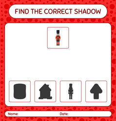 Find The Correct Shadows Game With Nutcracker