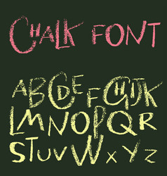 Hand Drawn Chalk Textured Font