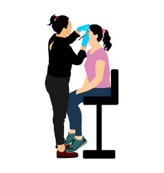 Make Up Artist Woman In A Beauty Salon Tretmant