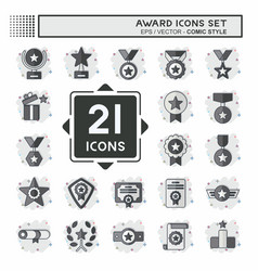 Icon Set Award Related To Award Symbol Comic