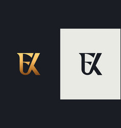 Initial Ek Ke E K Monogram Logo Template