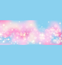 Pink And Blue Wavy Fluid Background With Stars