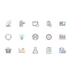 Equality Calendar And Interview Line Icons For