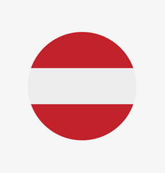 Flag Of Austria In A Circle