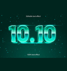 1010 Editable Text Effect Retro Style