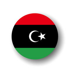 Circle Flag Of Libya