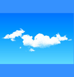 Cloud Made Of Scattered Dots In The Blue Sky