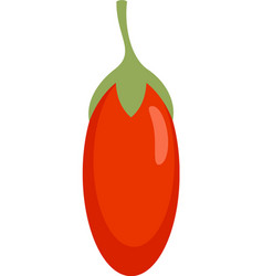 Goji Berry Icon Flat Isolated