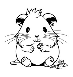 Hamster Black And White Cartoon