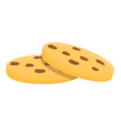 Breakfast Cookie Icon Cartoon Style