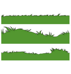 Set Of Grassy Backgrounds