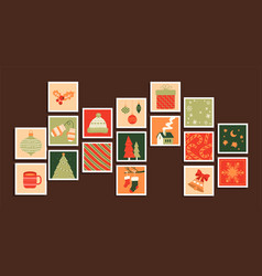 Advent Calendar Stickers Set