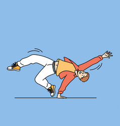 Happy Guy Breakdancing