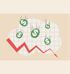 Cash Loss Graph Finance Inflation Schedule Money