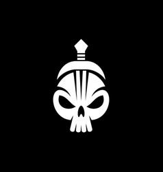 Sword Skull Scary Logo Design