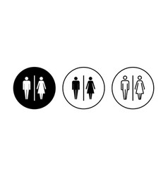 Toilet Icon Set Restrooms Icon Bathroom Sign Wc