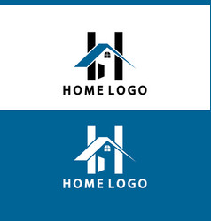 Initial Letter H Home Logo Icon Design