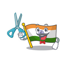 Barber Indian Flag Kept In Cartoon Drawer