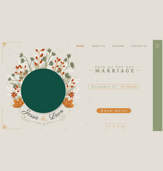 Hand Drawn Wedding Landing Page Design