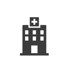 Hospital Icon On White Background