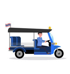 Tuk Tukthailand Design With Driver