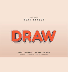 Draw Text Effect Retro Style