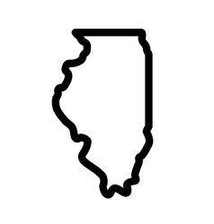 Illinois Il State Shape Outline