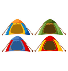 Camping Tent In Different Colour Set