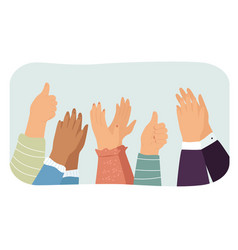 Hands Of Diverse People Showing Thumbs Up