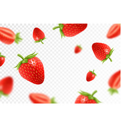 Strawberry Background Flying Red