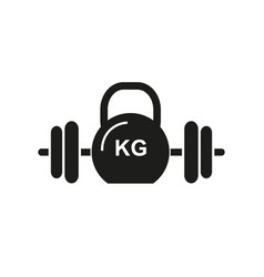 Barbell And Weight As Gym Simple Icon