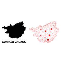 Mesh Polygonal Map Guangxi Zhuang Region