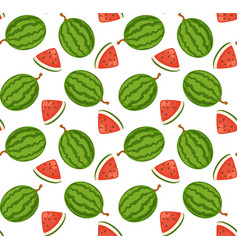 Watermelons Slice And Whole Berry Fruit Print